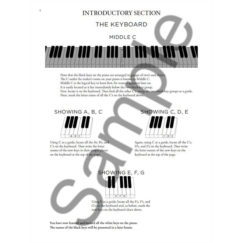 Willis Music - John Thompson's Adult Piano Course: book 1
