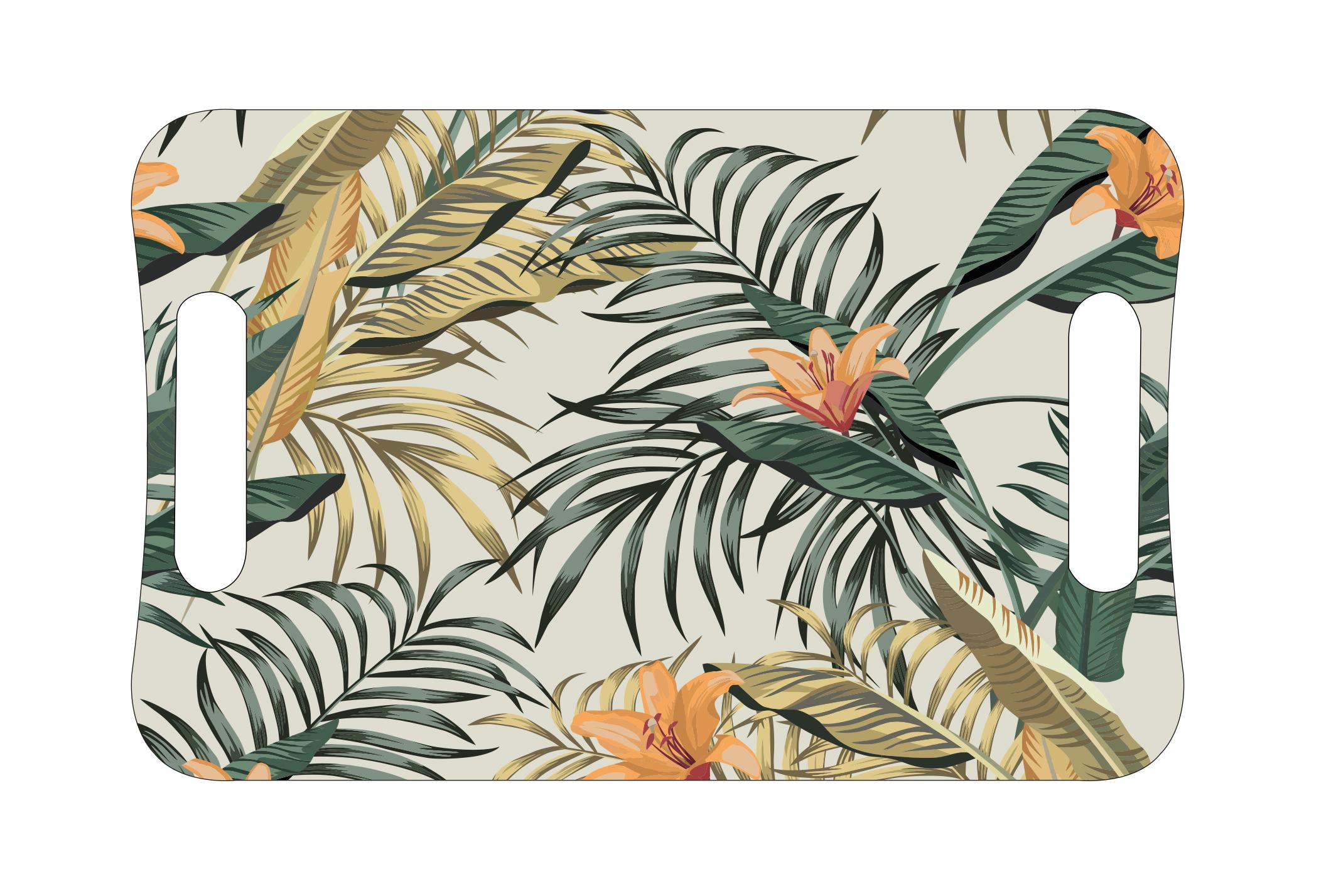 PLATEAU MELAMINE EXOTIQUE 41X28CM