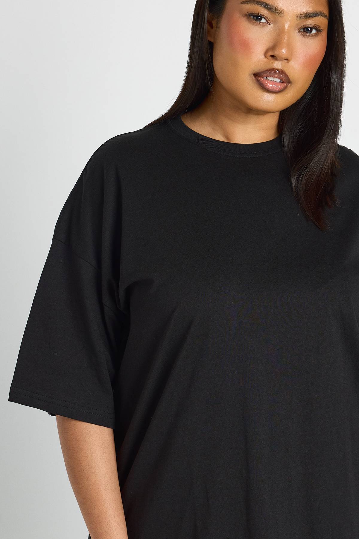 boohoo T-shirt Oversize Basique Grande Taille