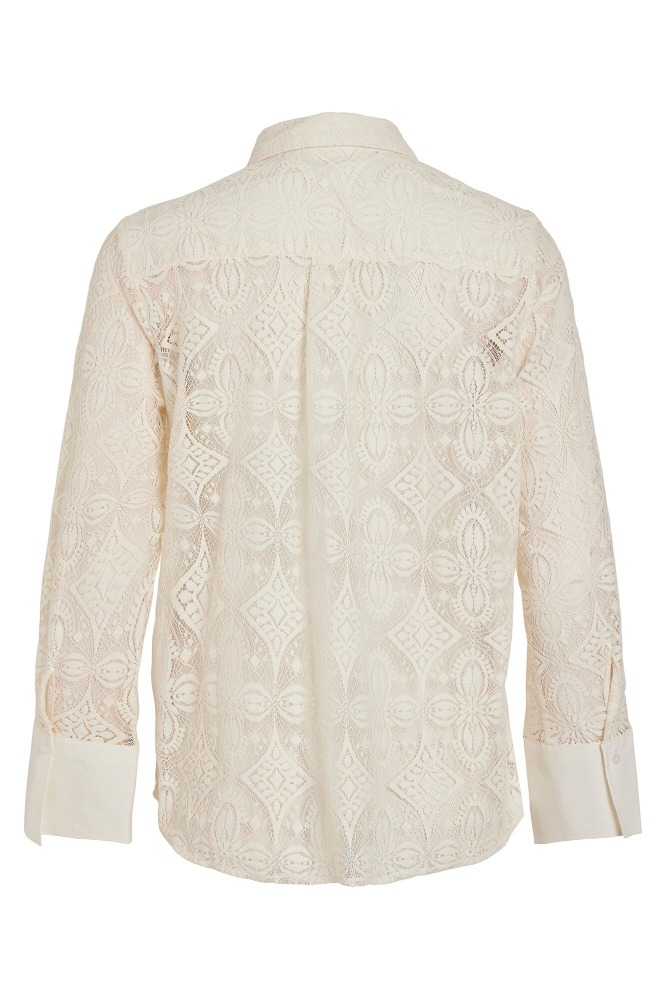 Camisa jacquard semitransparente - Cinza