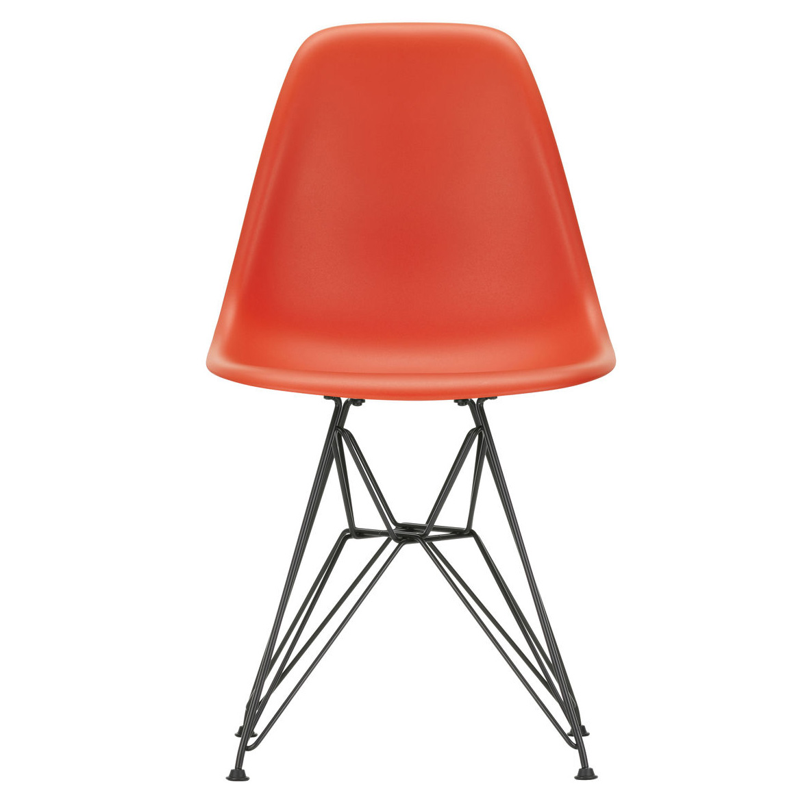 Eetkamerstoel DSR Poppy red RE zwart