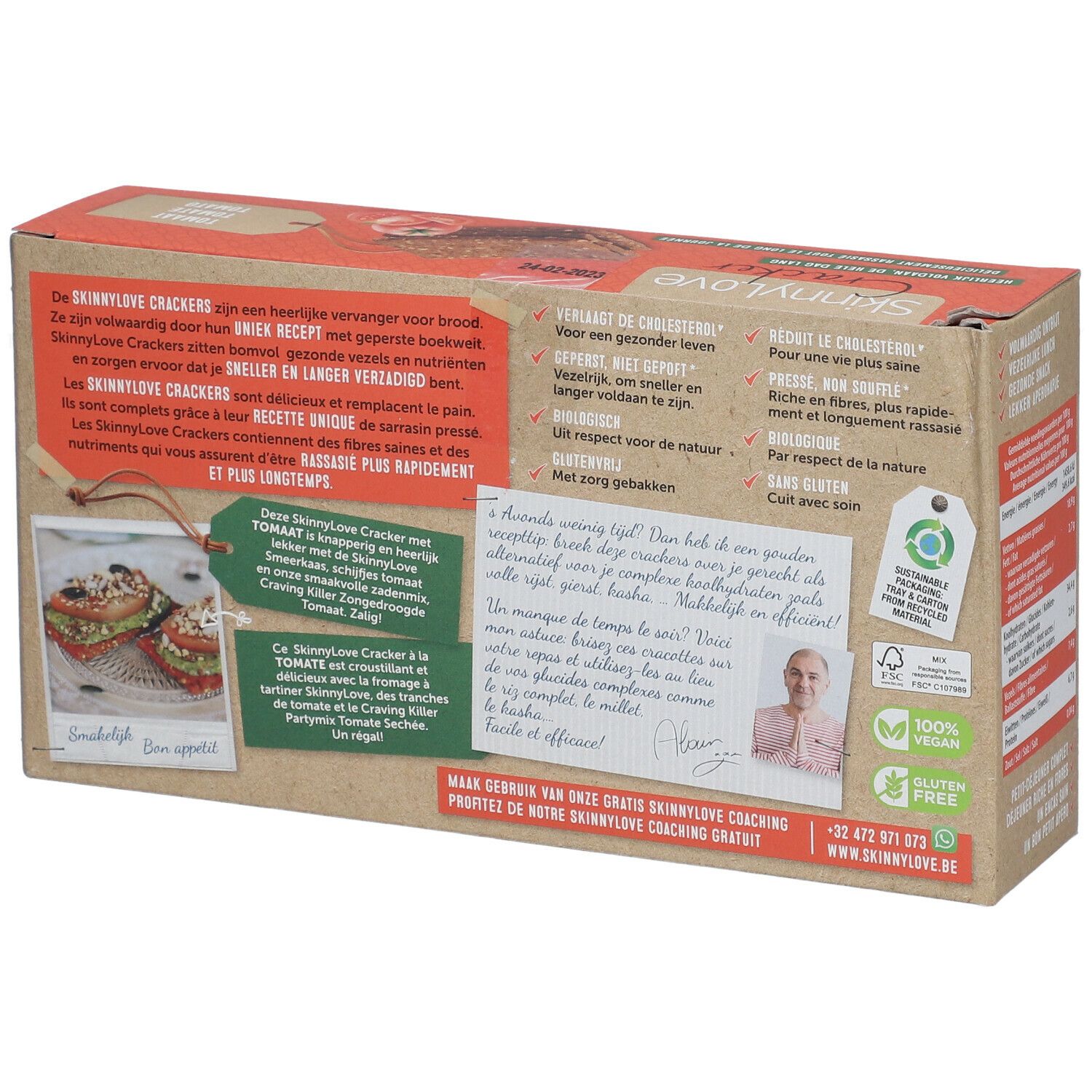 SKINNYLOVE Cracker mit Tomate