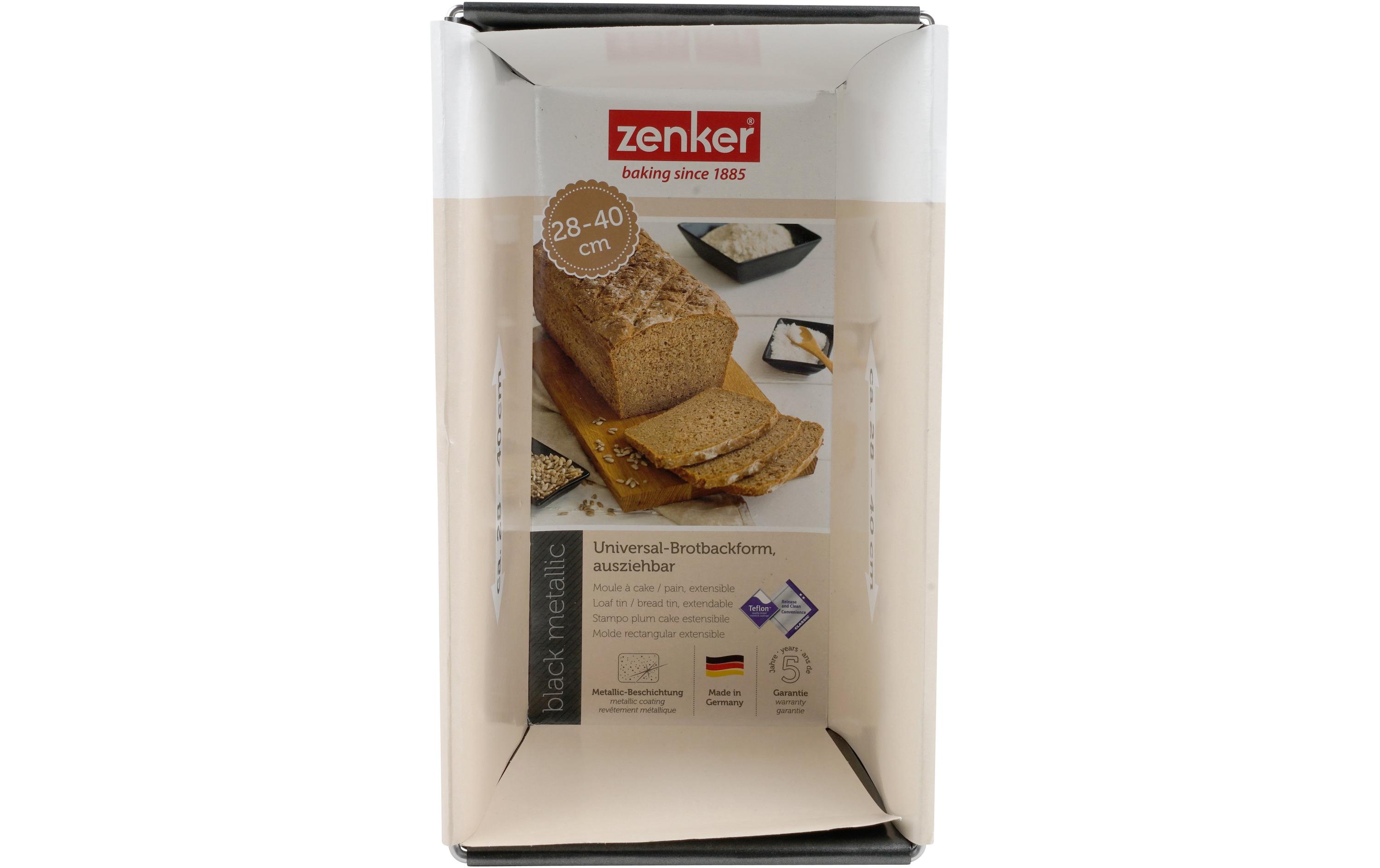 Brot-Backform Black Metallic 28 cm, Teflon ClassicAusziehbare Brotbackform