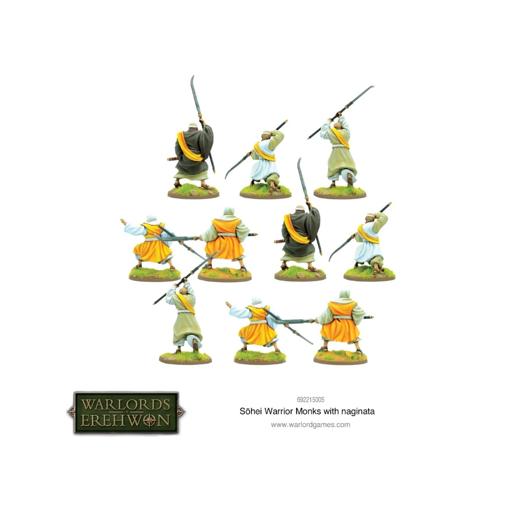 Warlords of Erehwon - Sohei Warrior Monks with Naginatas