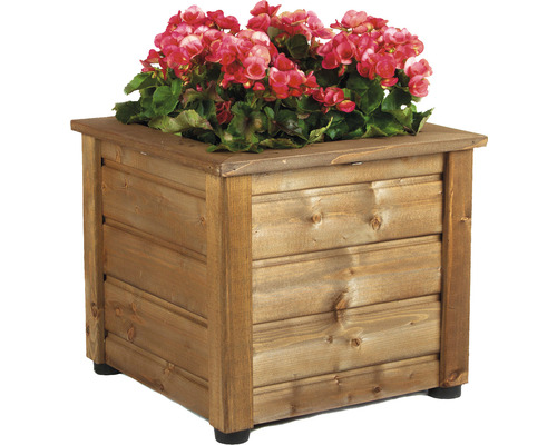 Houten plantenbak 43 x 43 x 38 cm, kastanje