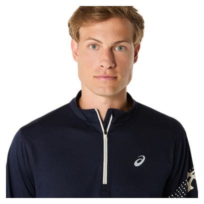 Haut 1/2 zip Asics Icon Bleu Homme