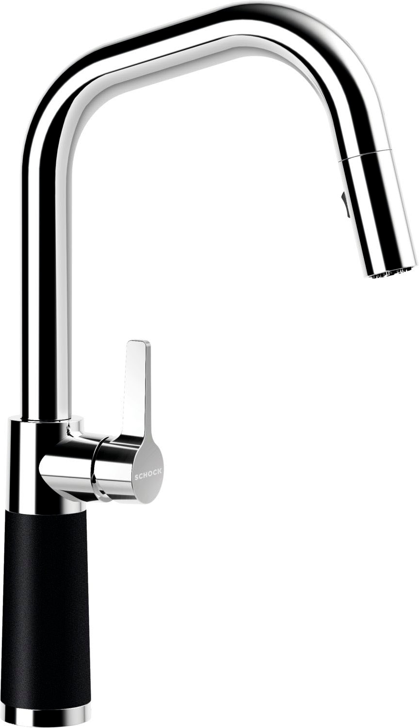 Schock Küchenarmatur »SC-530 SB« ausziehbar, Strahl-Brause, Rückflussverhinderer, Schwenkbereich 120°