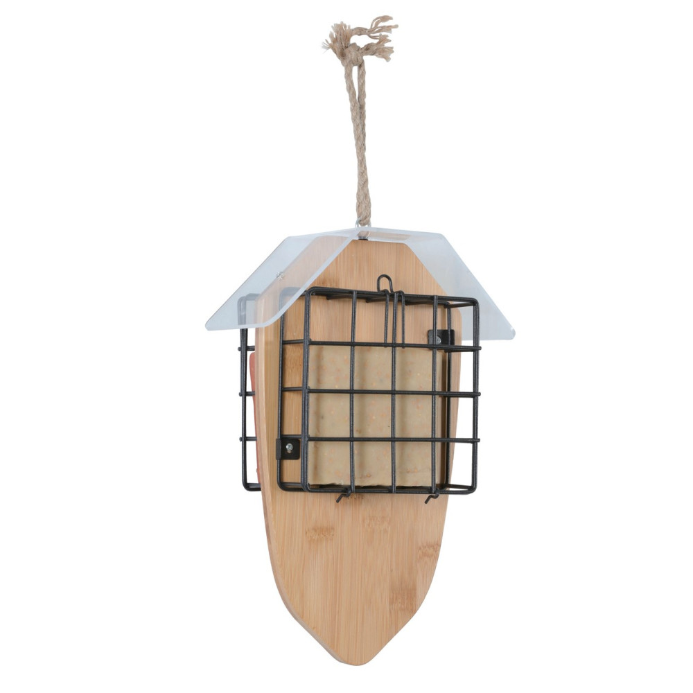 Support pour 2 pains de graisse bamboo pour oiseaux
