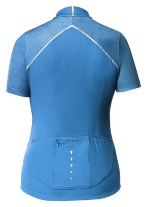 Maillot Manches Courtes Femme Mavic Sequence Mykonos Bleu
