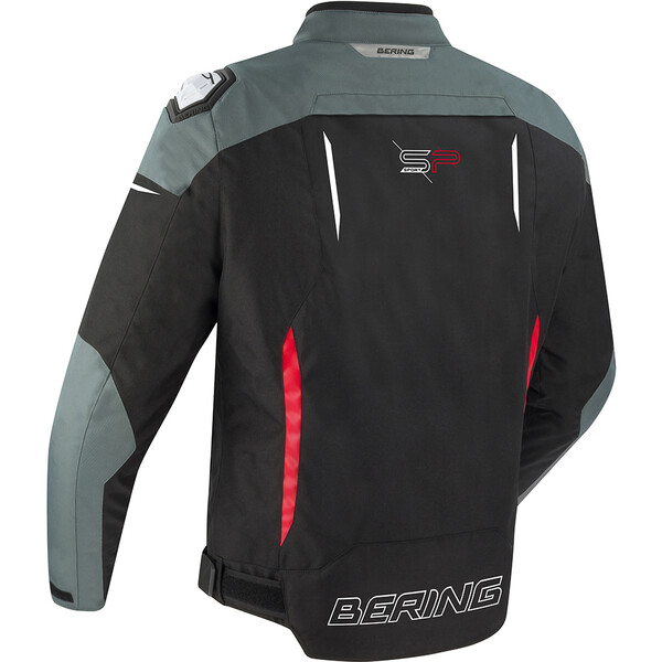 Bering - Blouson Gang Gris / Noir / Rouge