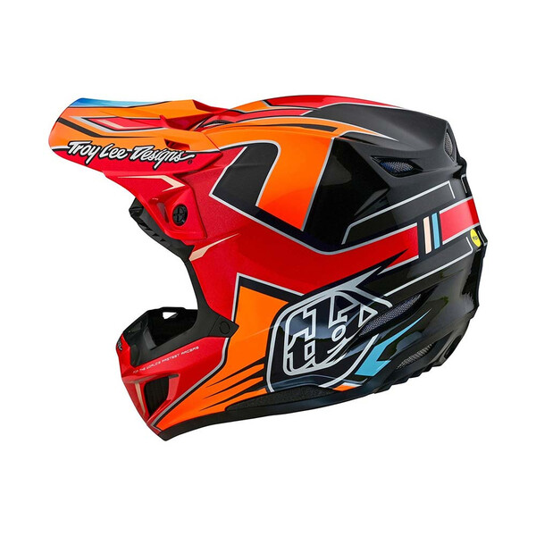 Troy Lee Designs - Casque SE5 Composite Efix Rouge / Orange / Noir