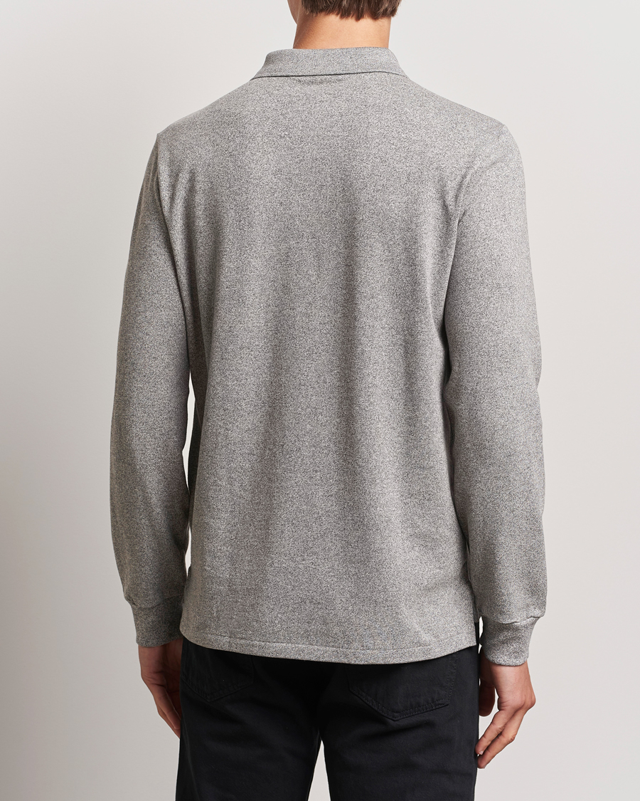 Polo Ralph Lauren Custom Slim Fit Long Sleeve Polo Canterbury Heather