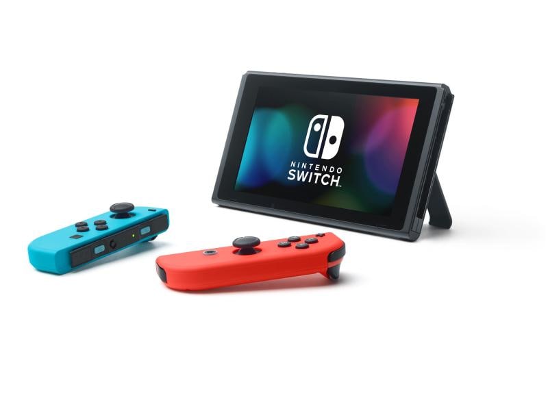 Nintendo Switch Rot/Blau Die Spielkonsole für zu Hause und unterwegs