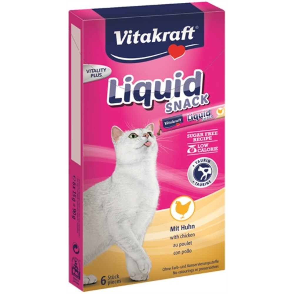 Vitakraft Cat Liquid Kip - Taurine6 stuks