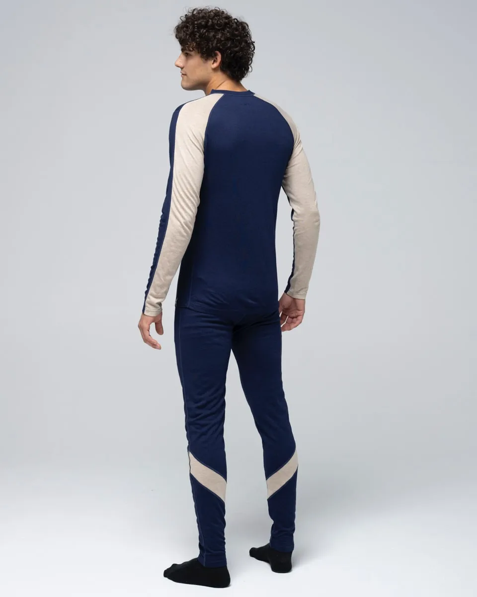 Bula Men's Retro Merino Wool Crew Navy
