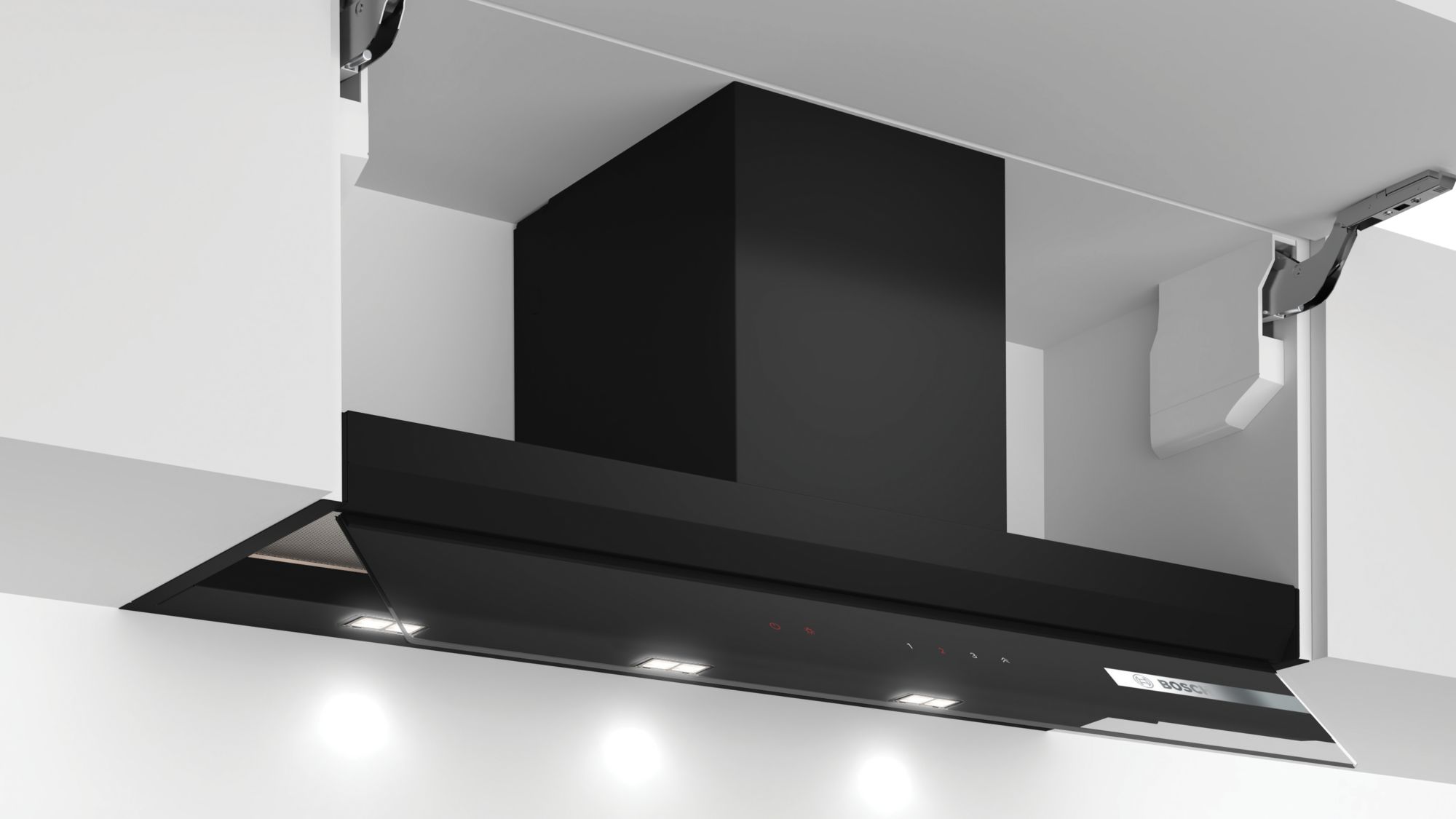PRODUTO RECONDICIONADO # Coifa Decorativa Integrada Série 6 90 cm Vidro Preto DBB97AM60-B