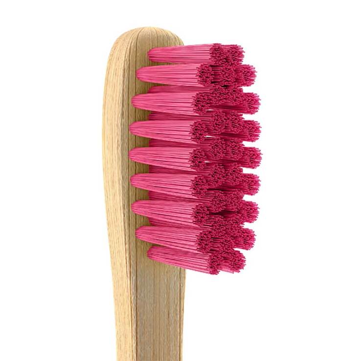 Öko Zahnbürste Kids Bambus Borsten pink Nordics, 1 St