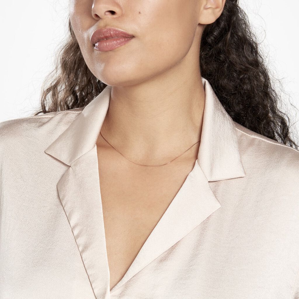 Collier Lillibet Argent Rose