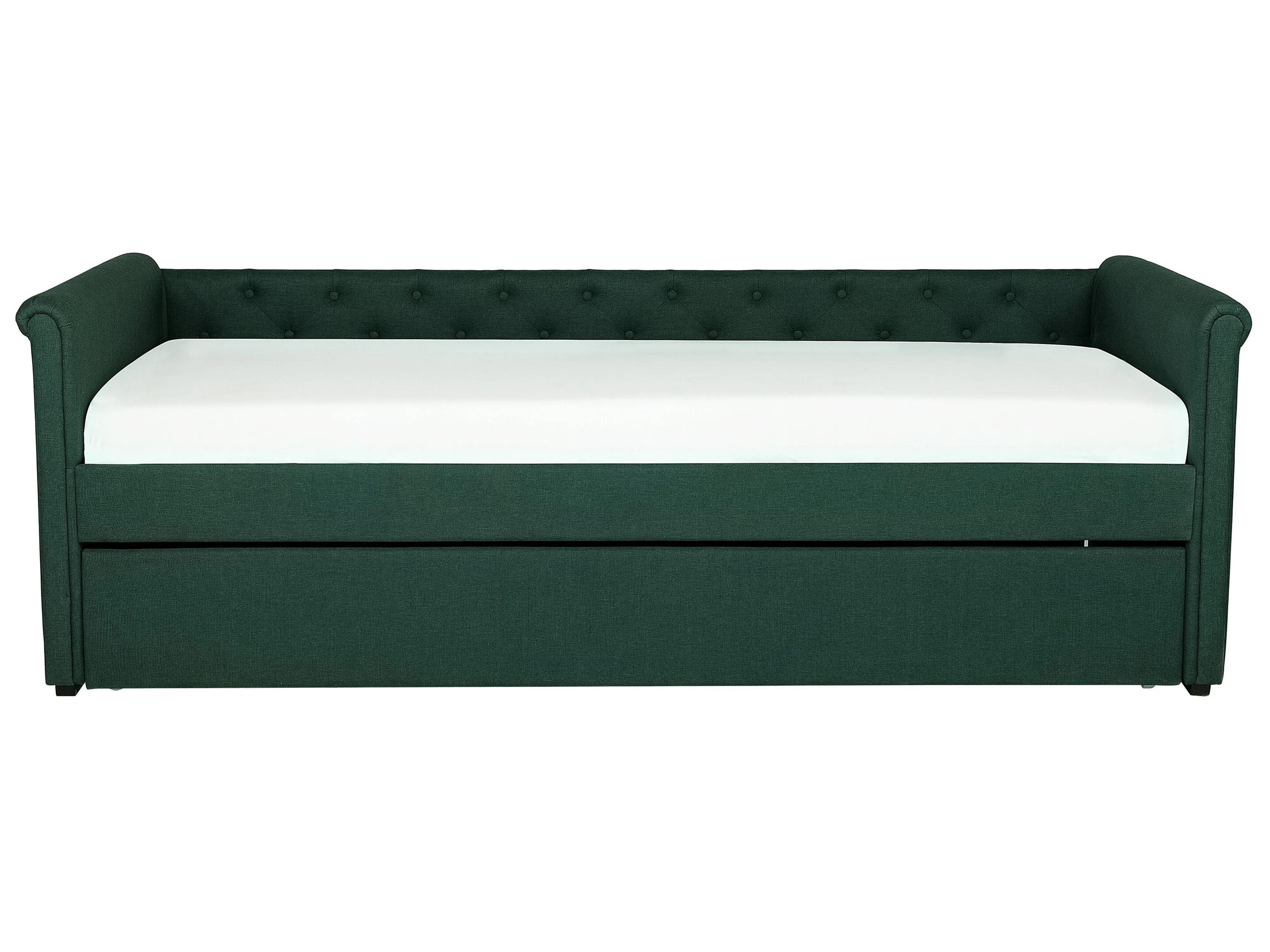 Onderschuifbed Stof LIBOURNE 80 x 200 cm Donkergroen