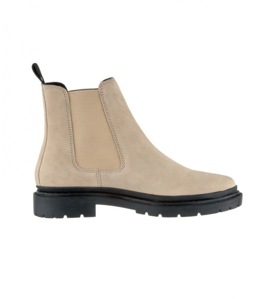 Botas Levi's Trooper Chelsea em couro bege