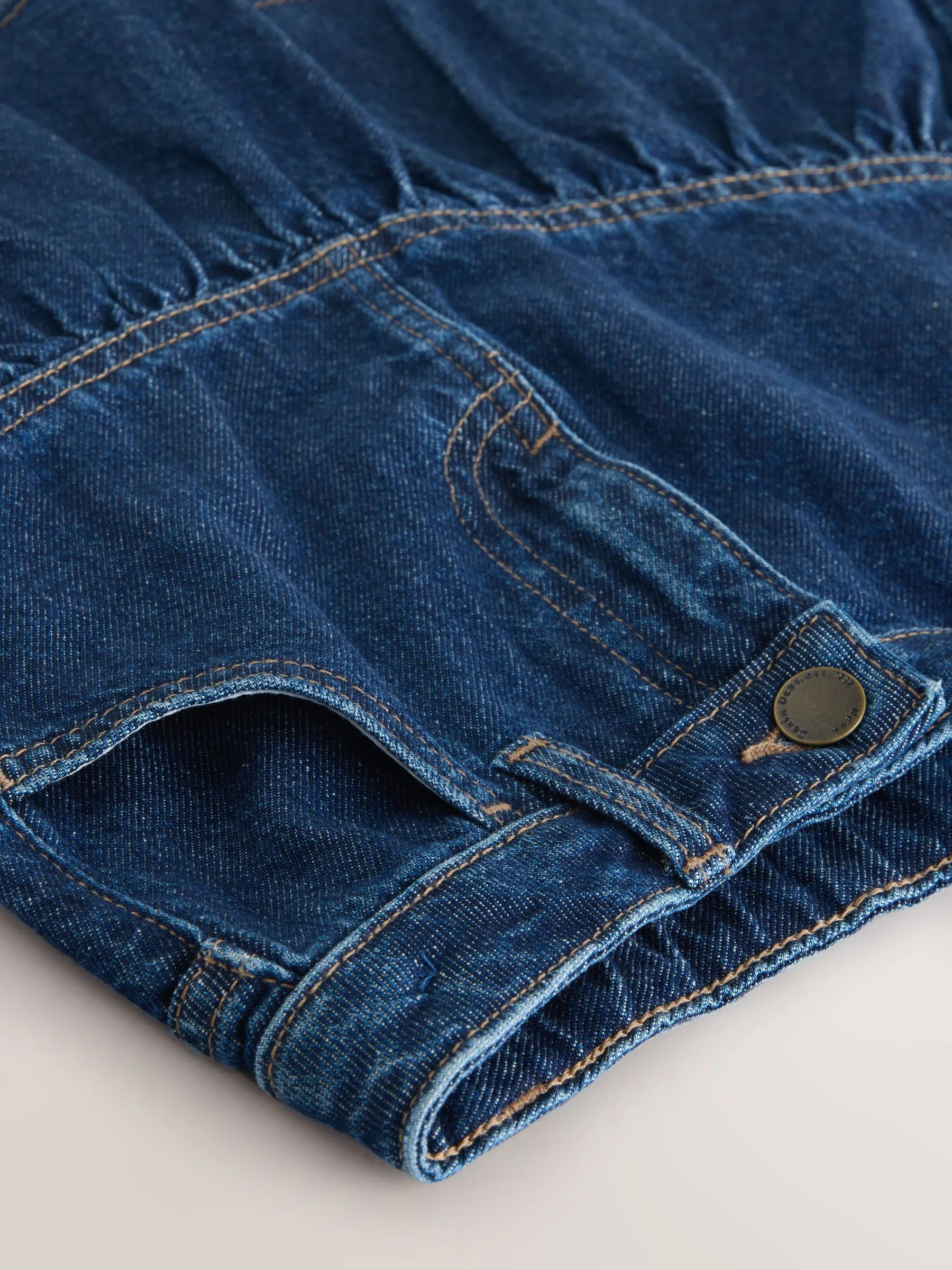 Donker gewassen denim - Katoenen rok (3-16jr)