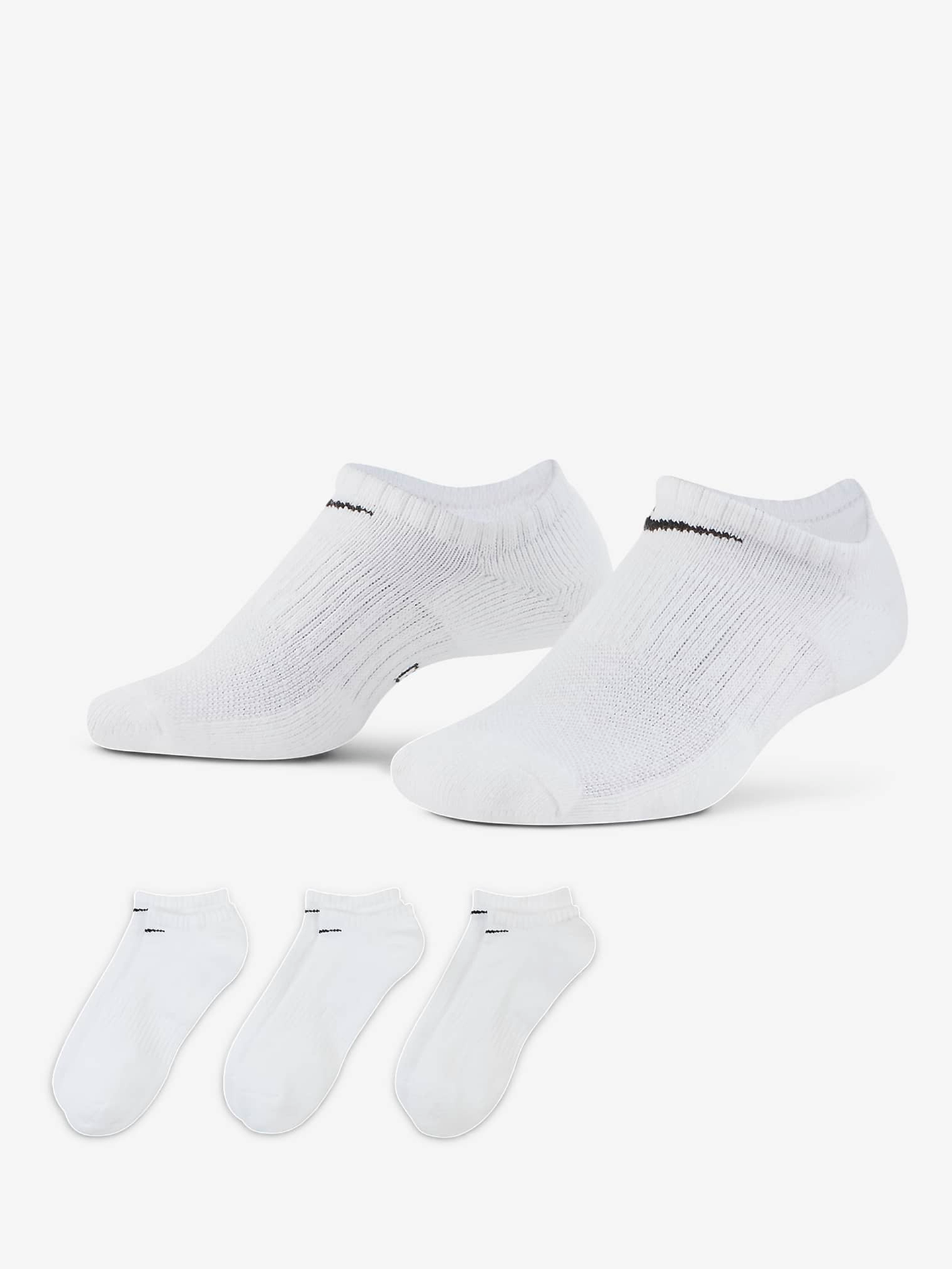 Everyday Cushioned Training No-Show Socks 3pk