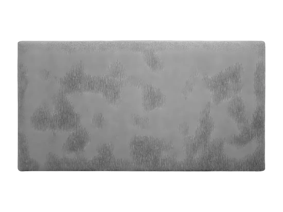 Tête de lit polyester lisse grise 200x80cm - BUDAPEST - DECOWOOD