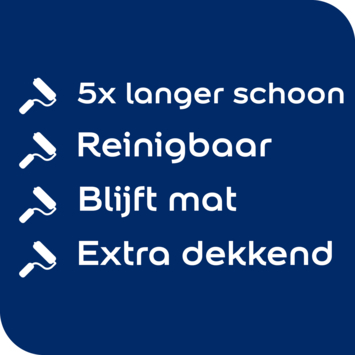 Flexa Powerdek Clean muurverf mat wit 10 liter