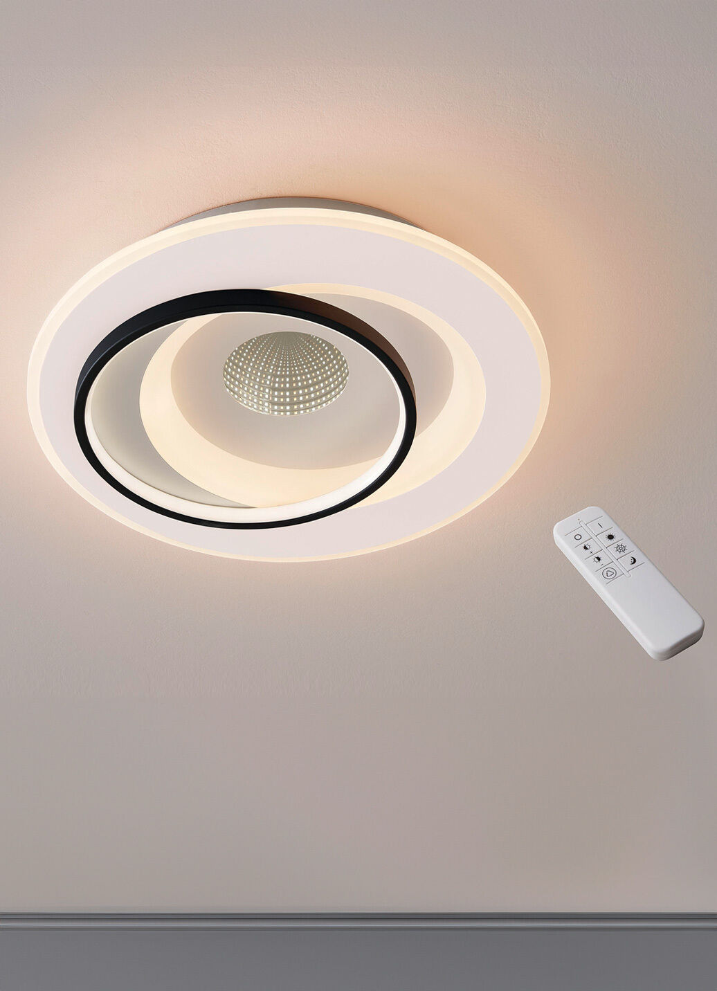 Moderne 3D-LED-Deckenleuchte