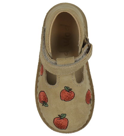 Pom Pom Sandaler - Mary Jane - Light Sand