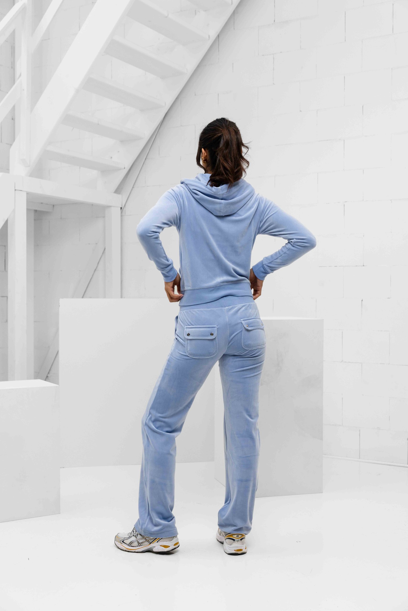 Juicy Couture Robertson Full Zip Trainingspak Dames Lichtblauw