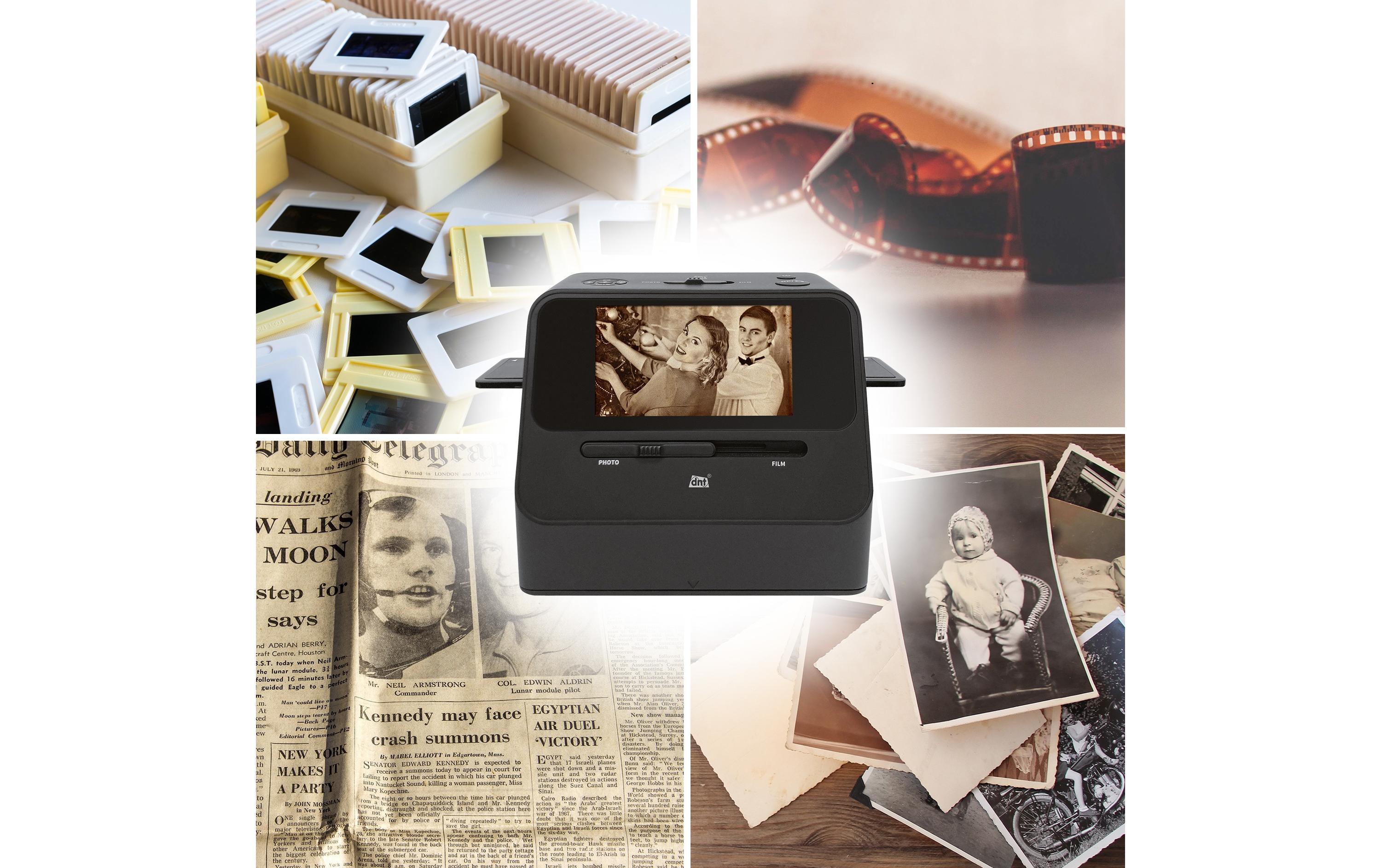 Foto- und Dia-Kombiscanner 4-in-1, SlideCopy PRO<br>Albumscanner, Buchscanner, Fotoalbumscanner, Diascanner, Negativscanner, Fotoscanner