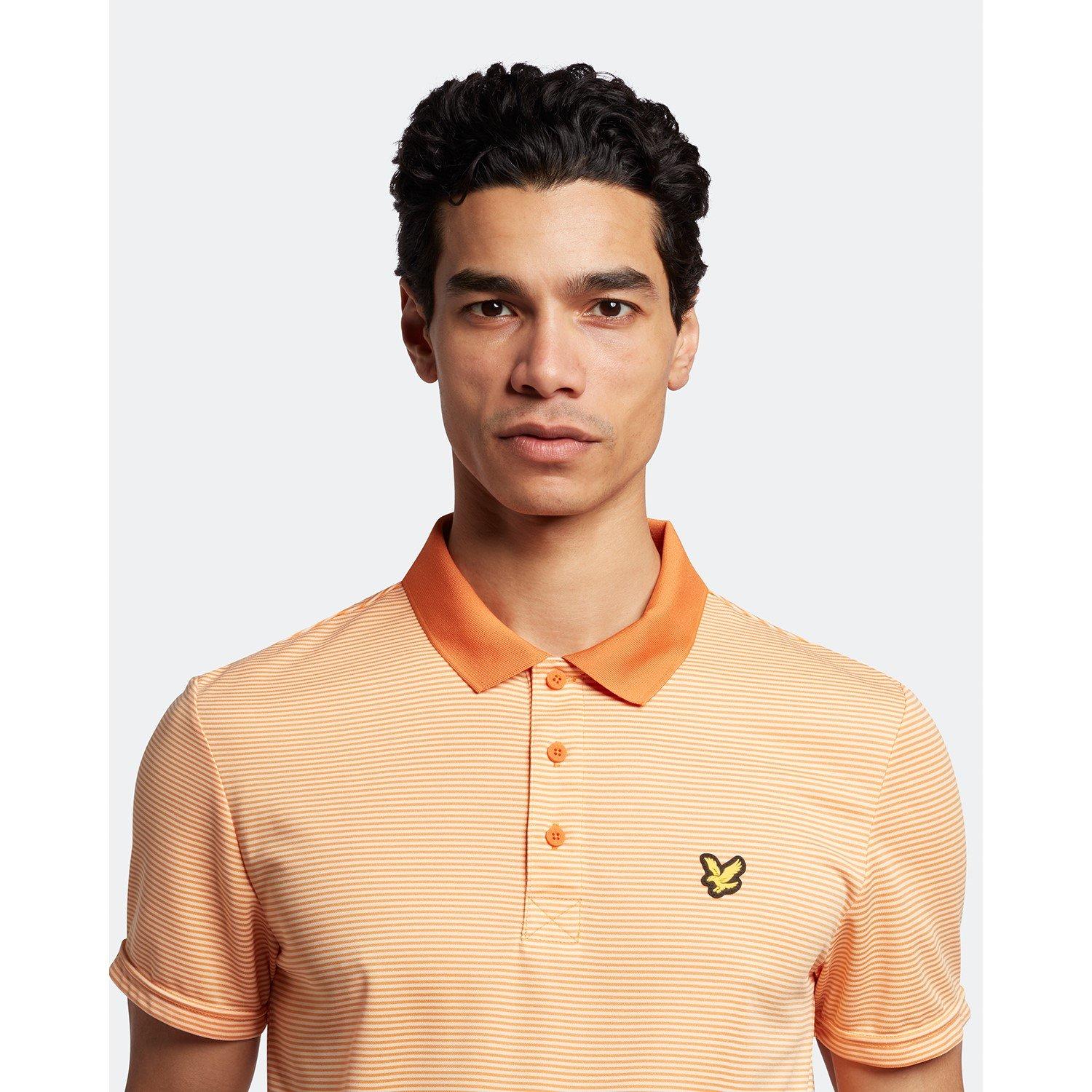 Lyle and Scott Golf Microstripe Polo Shirt