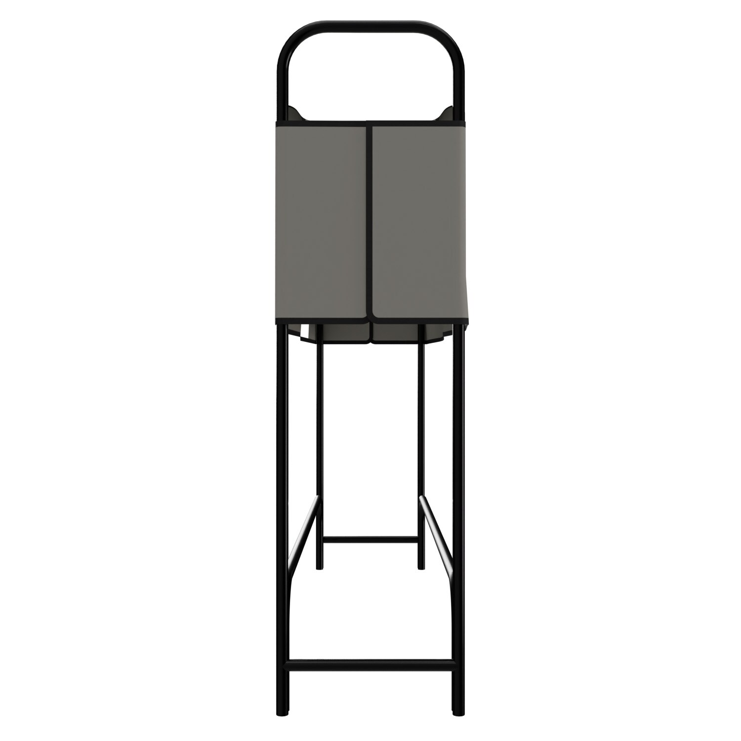 GARMIO® Kaminholzregal Metall Brennholzregal Kaminholzunterstand mit Abdeckung Stapelhilfe pulverbeschichtet 130x30x117cm