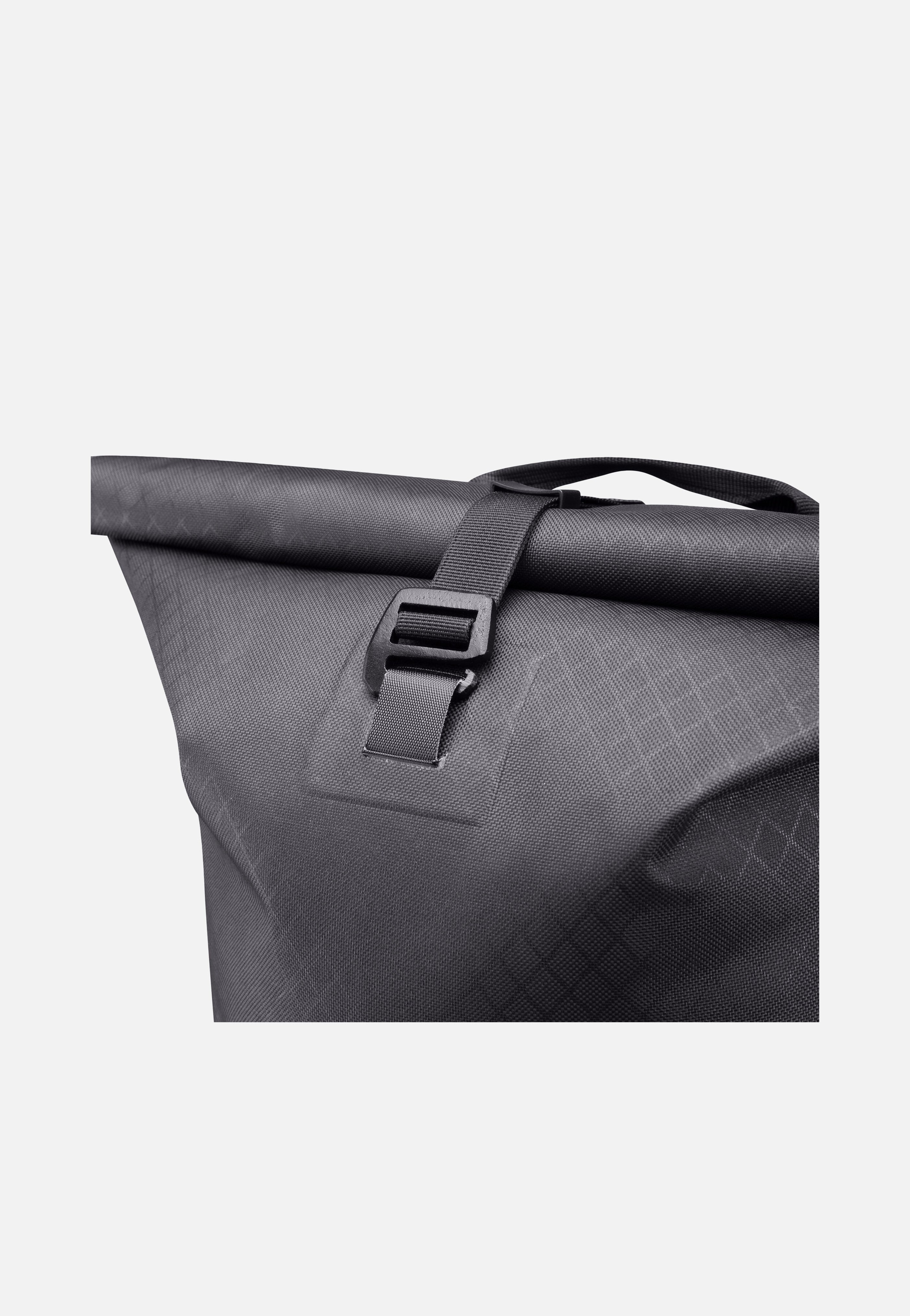 Daypack Metrosphere Black Embossed - Rolltop Rucksack
