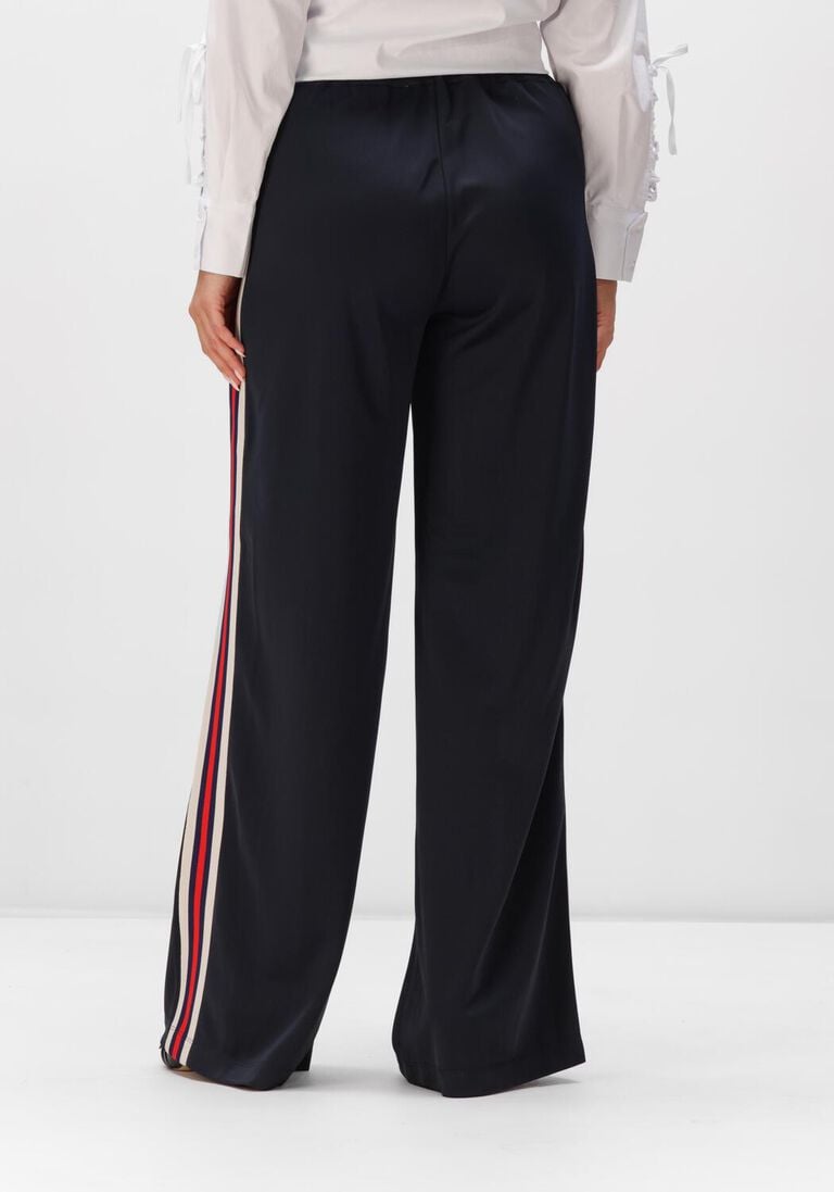 donkerblauwe haute l'amitié wijde broek baggy rn track tall pants