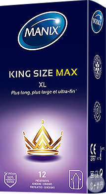 Manix King Size Max XL Préservatifs 12 Pièces