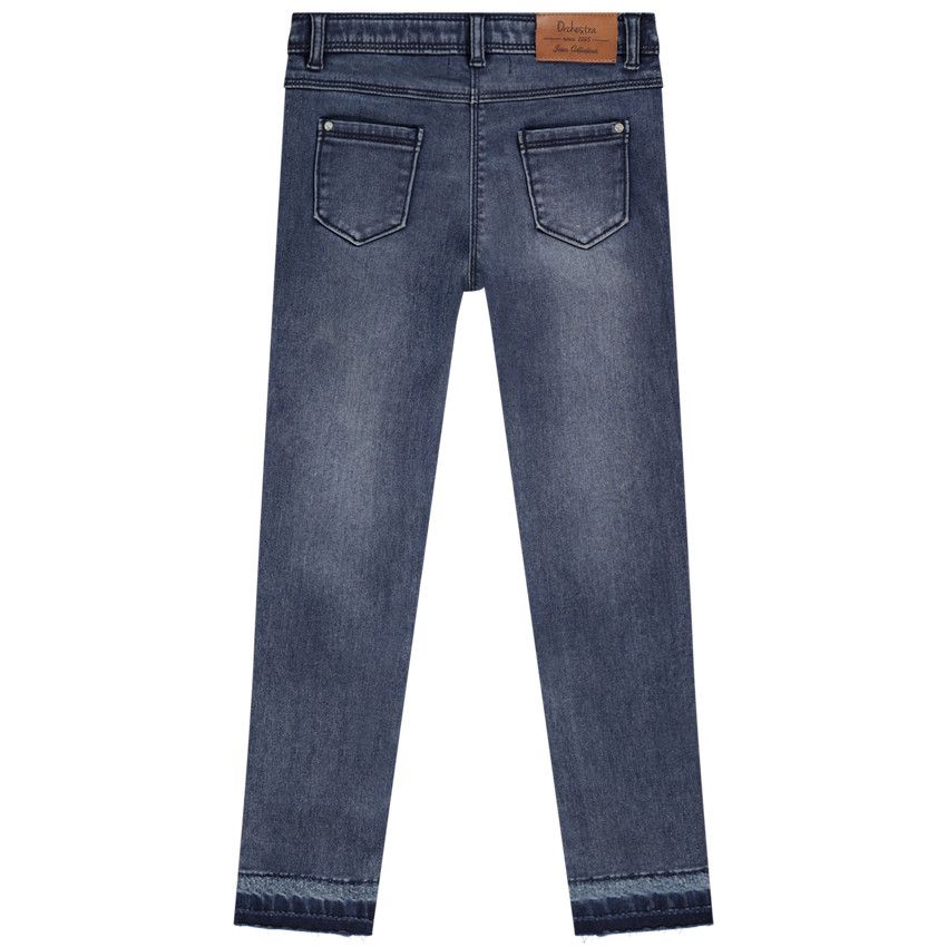 Jeans denim skinny pour fille - Bleu moyen
