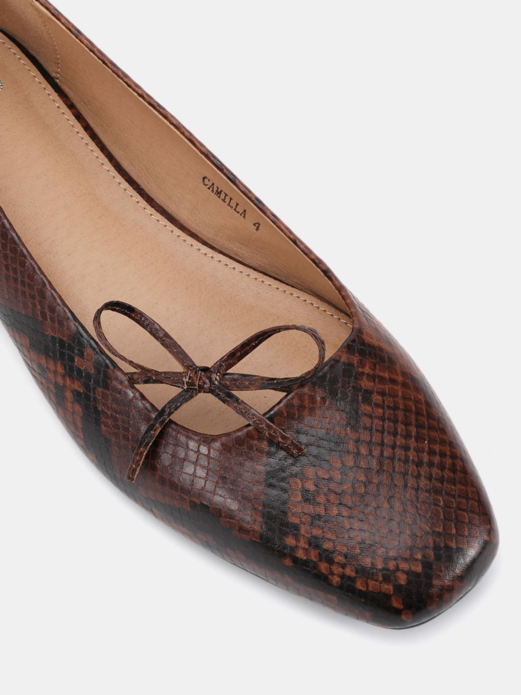 Natuurlijk - Novo Camilla Asymetric Bow Ballerinas