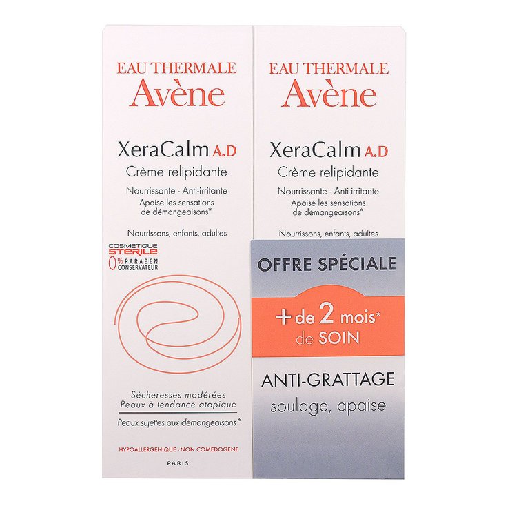 XeraCalm A.D crème relipidante 2x200ml