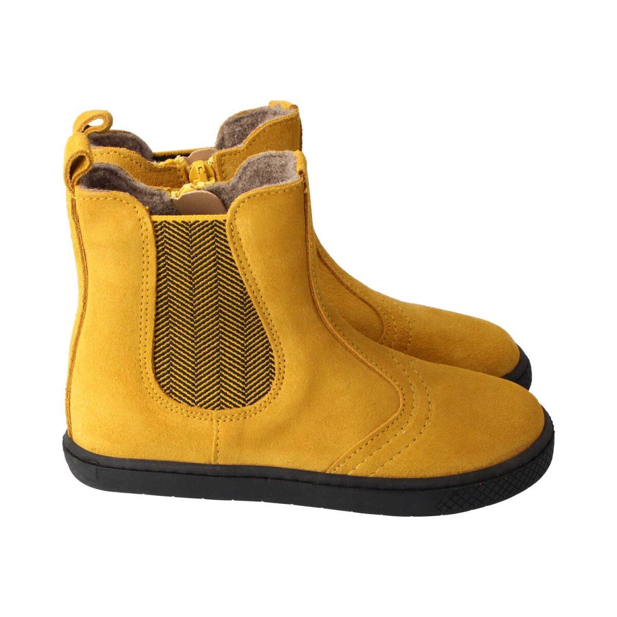 WL4201-F4 mustard CHELSEA-CITY velours fleece zipper Weite/W