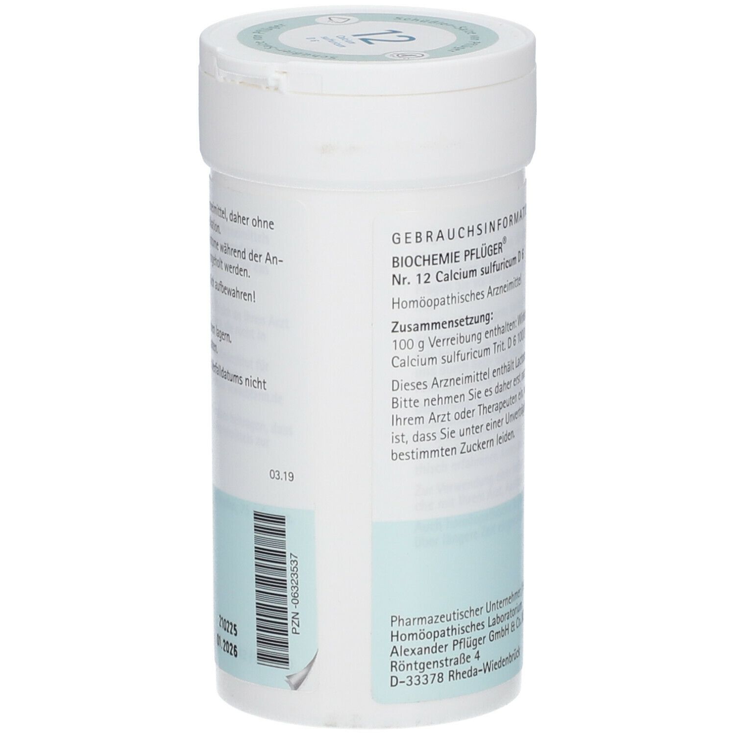 Biochemie Pflüger® Nr. 12 Calcium sulfuricum D6 Pulver