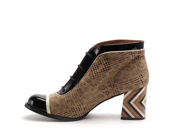 Nemonic boots bottine talons femme 2228 cubo multicolore