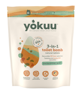 Yokuu 3-in-1 Toilet Bom Eucalyptus & Munt 30ST