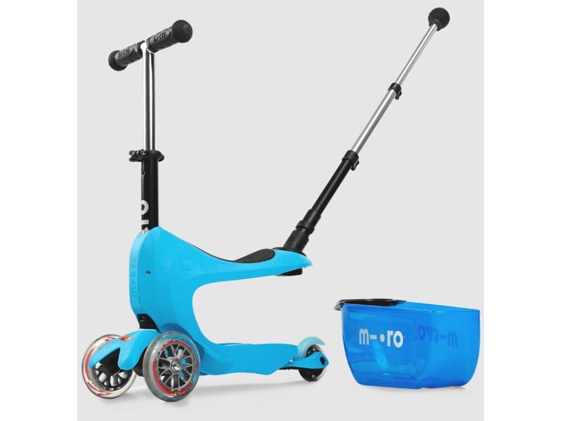 Micro Mobility Kickboard Mini2go Deluxe Plus Blue Scooter mit Sitz