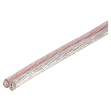 Q-Link luidsprekersnoer 2 x 1,5 mm² 50 meter transparant