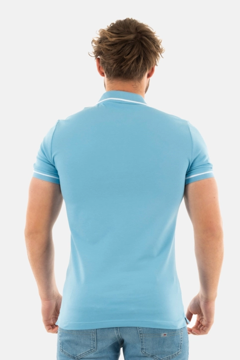 Polos calvin klein jeans tipping slim polo cez dusk blue
