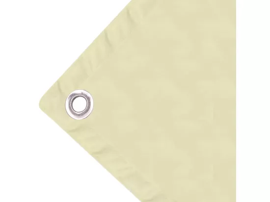 Écran de balcon en tissu Oxford 75x600 cm Crème