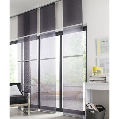 Panneau japonais Voile gris l.45 x H.260 cm