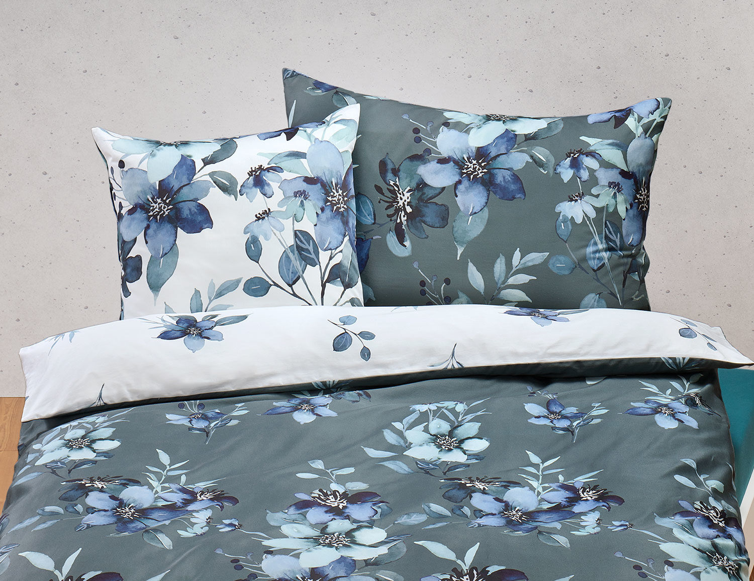 Bettwäsche mit trendigem Blumendessin
